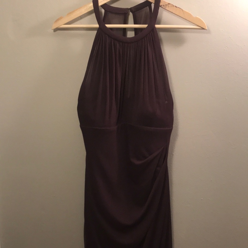 Dark reddish purple dress
